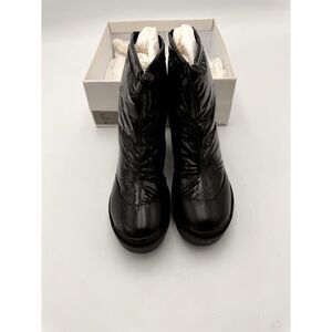 Schutz‎ Size 7.5 Rounded Toe Chunky Lug Sole S-Joseane Boots Black NIB
